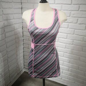 2 / $30.00 - Tek Gear Ladies Size Large Pink Grey Black Racer Back Exercise Top